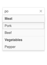 Kendo UI for Angular - AutoComplete Grouping