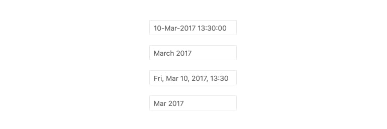 Kendo UI for Angular DateRange - Date Formats