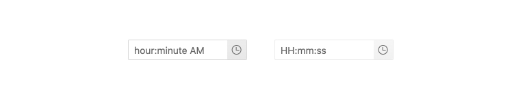 TimePicker - Placeholders