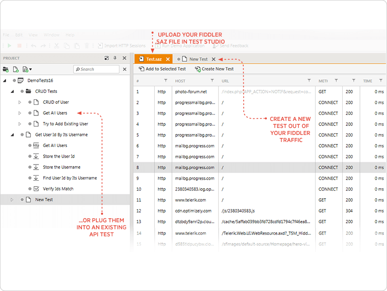 Codeless Testing of RESTful Services