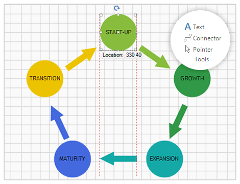 WinForms displaying Diagram Tools
