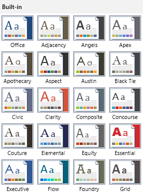 Telerik UI for ASP.NET AJAX WordsProcessing - Document Themes