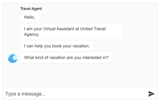 Conversational UI Header