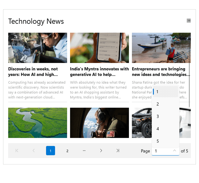 DataPager_Integration with CollectionView