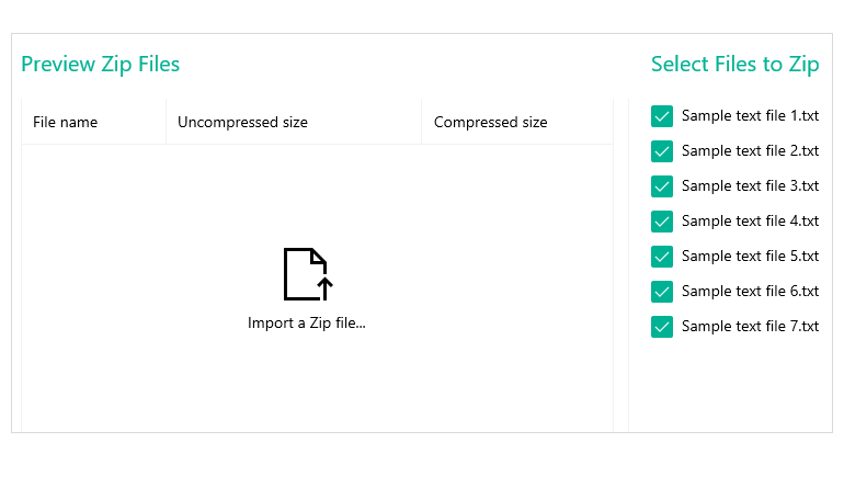 Telerik UI for WinUI DPL ZipLibrary