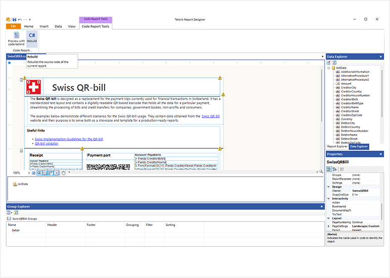Telerik Reporting - Net Report Designer with MS Serialization